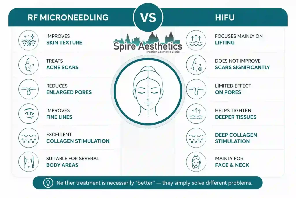 RF Microneedling vs HIFU: Which Treatment Gives Better Results Sighthill?